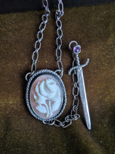 Load image into Gallery viewer, Shieldmaiden Sword and Cameo Shield Necklace