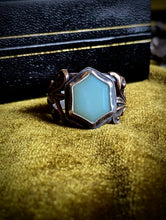 Load image into Gallery viewer, Daybreak - Aqua Chalcedony Ring Size 7.5
