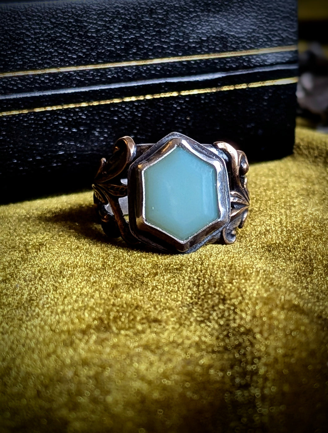 Daybreak - Aqua Chalcedony Ring Size 7.5